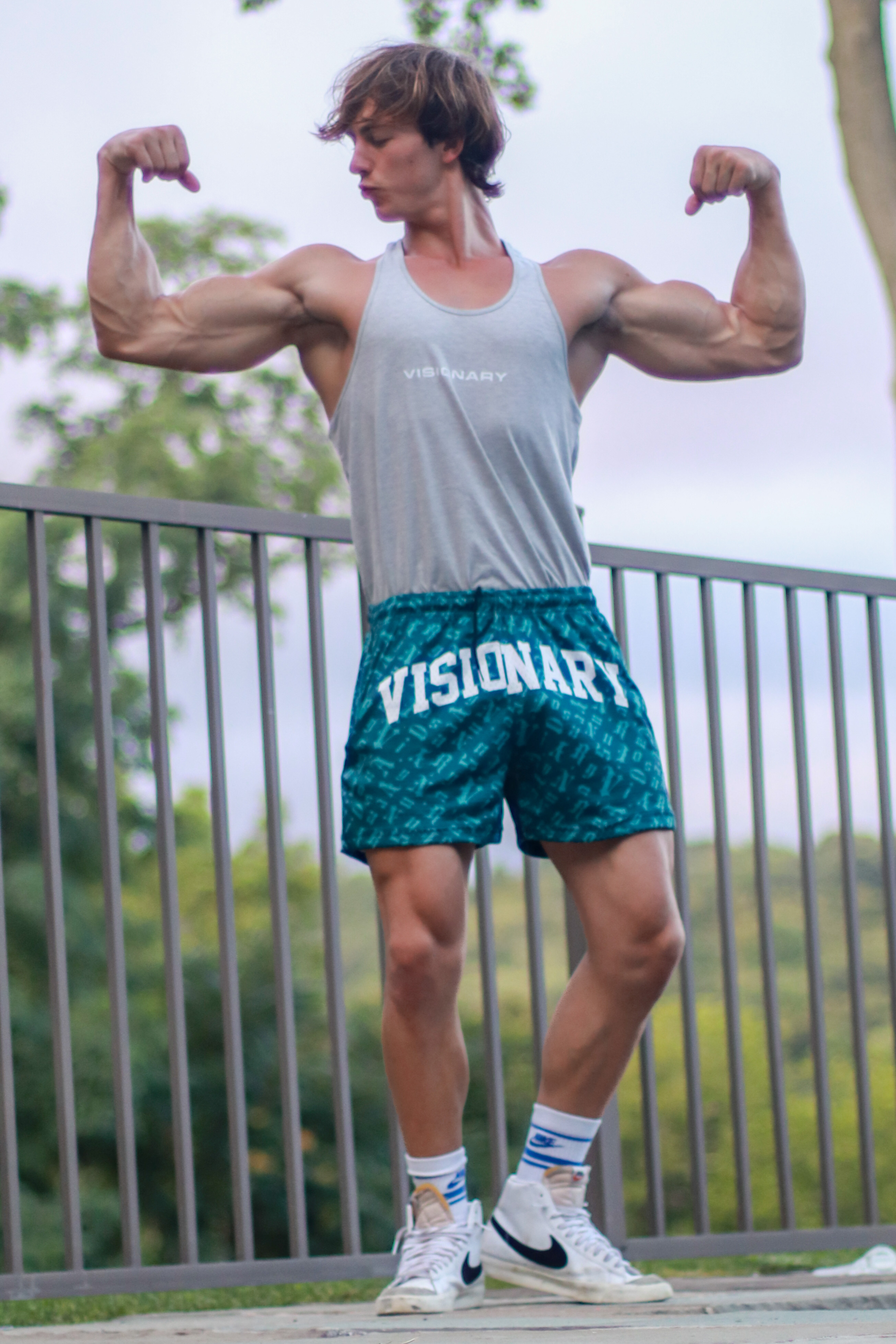 MONOGRAM 5" MESH SHORT