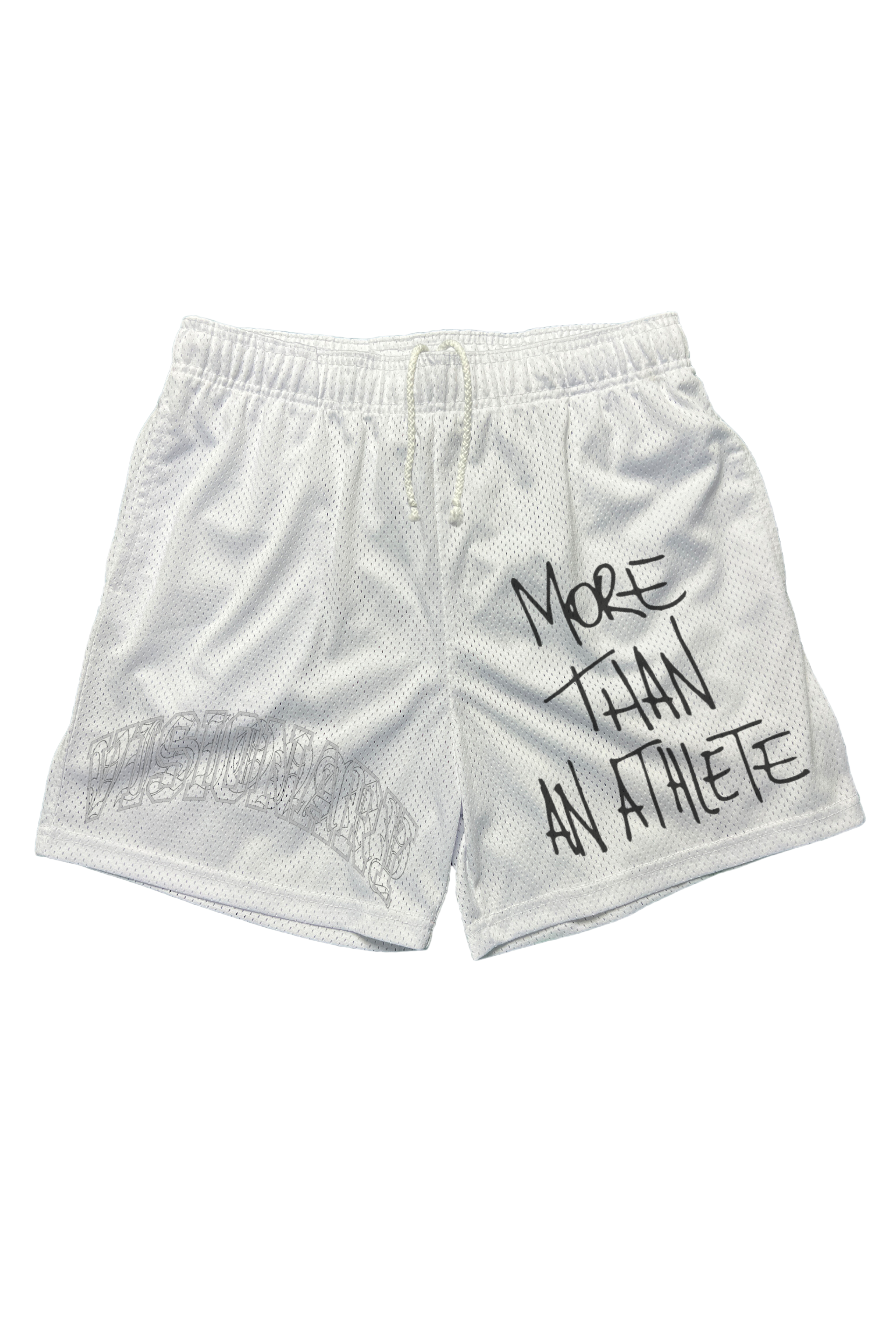 More Than An Athlete Mesh Shorts - White